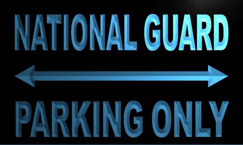 National Guard Parking Only Neon Light Sign